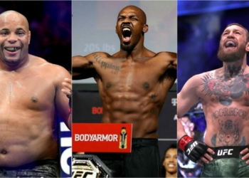 Daniel Cormier, Jon Jones and Conor McGregor