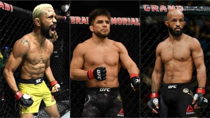 Deiveson Figueiredo, Henry Cejudo and Demetrious Johnson Deiveson Figueiredo, Henry Cejudo and Demetrious Johnson