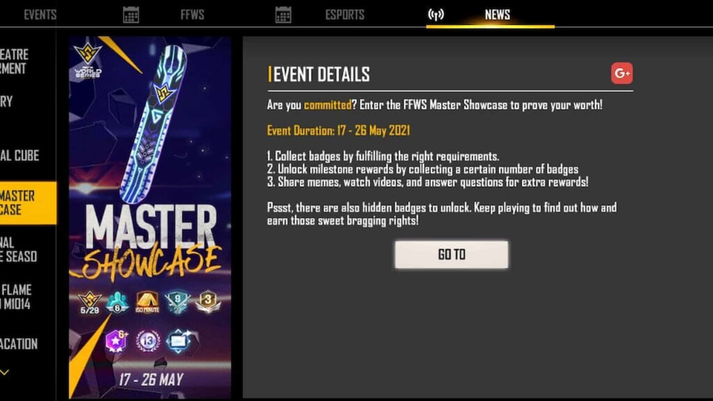 FFWS Master Showcase event