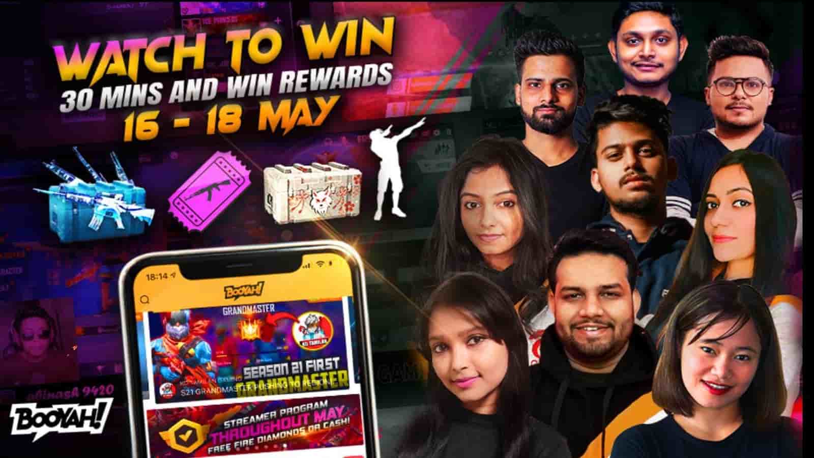 Free Fire Watch to Win for May 2021: Watch 30 minutes to win rewards Free Fire Watch to Win for May 2021: Watch 30 minutes to win rewards