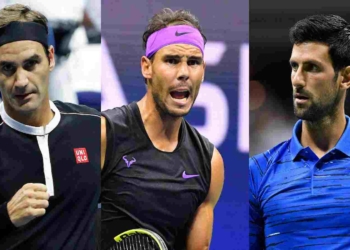 Roger Federer, Rafael Nadal and Novak Djokovic