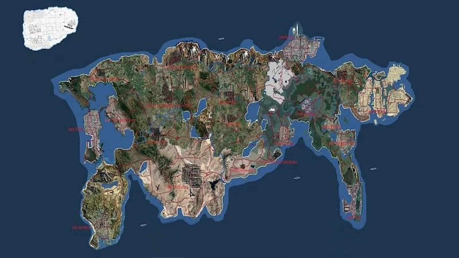 GTA 6 Trailer Countdown ⏳ on X: GTA 6 map concept based on Vice City which  is rumored to be 2x the size of GTA 5's map.  / X