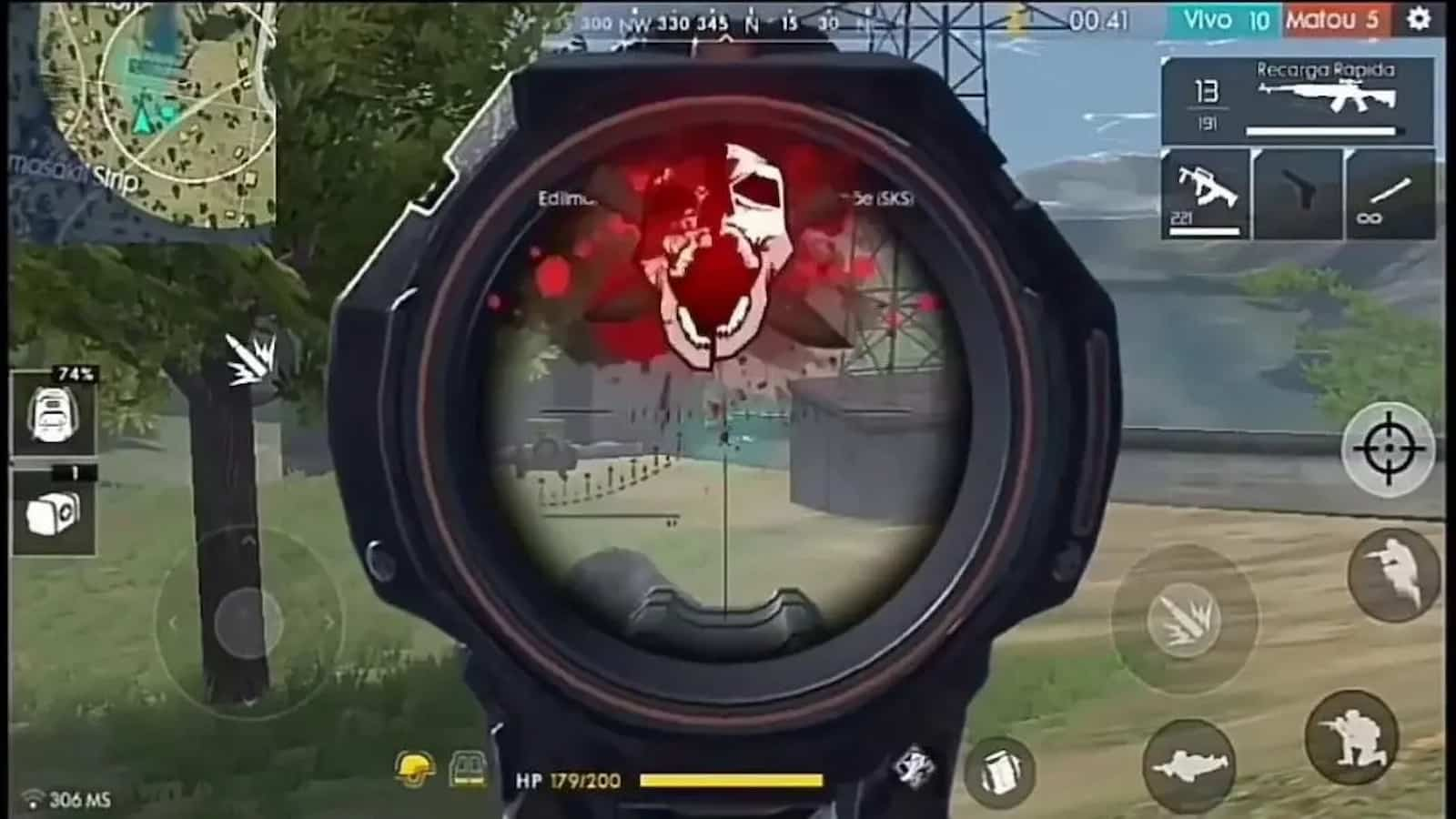 free fire auto headshot sensitivity 200