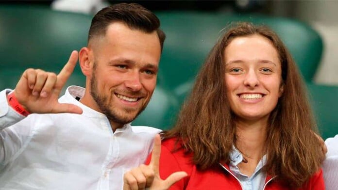 Piotr Sierzputowski and Iga Swiatek Piotr Sierzputowski and Iga Swiatek