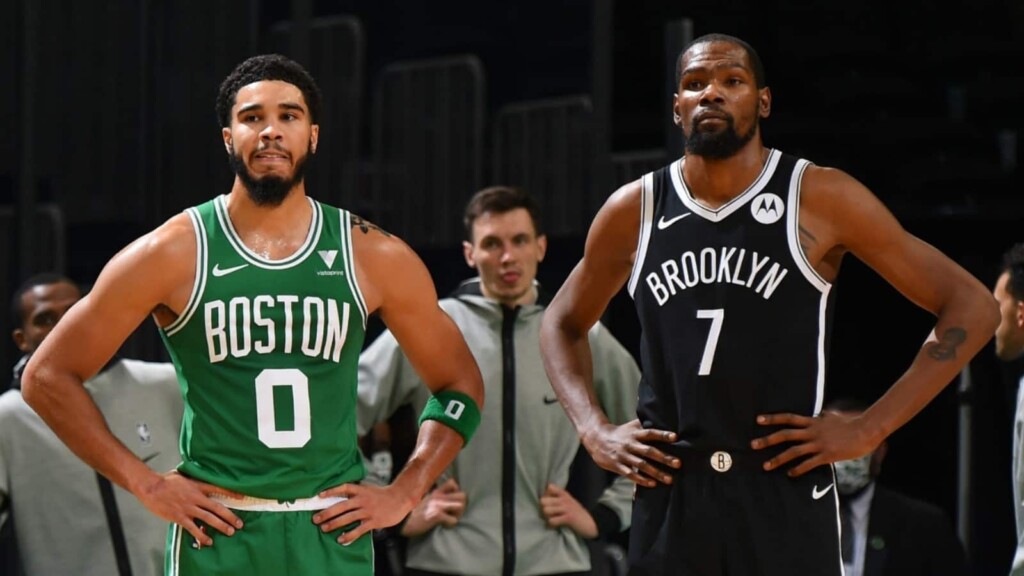 Jayson Tatum and Kevin Durant