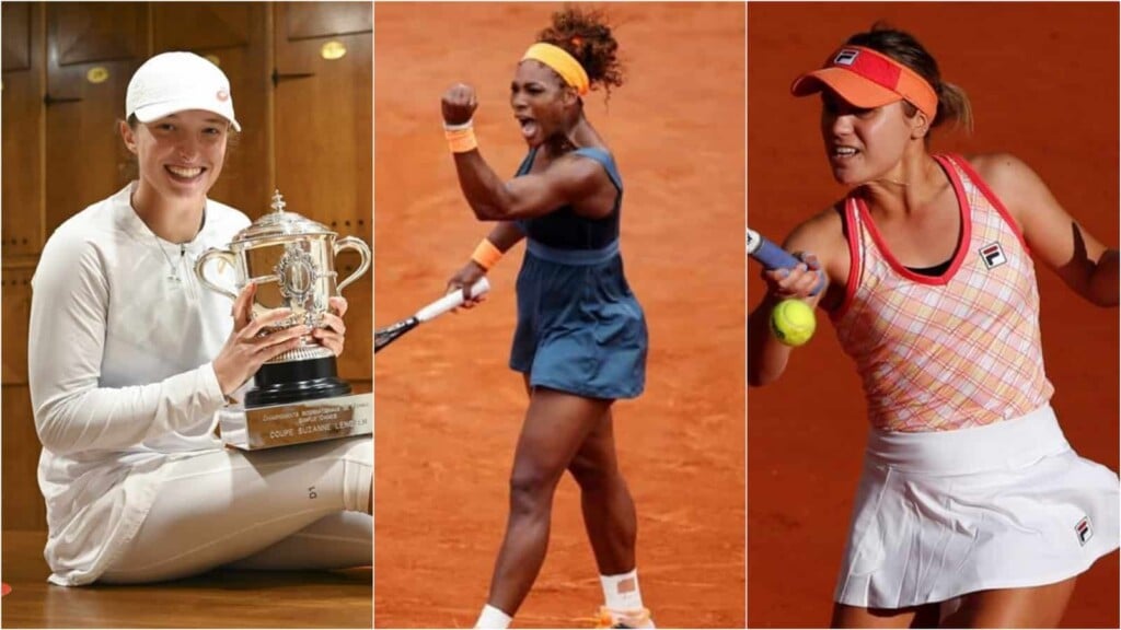 Iga Swiatek, Serena Williams, Sofia Kenin - 8th, 7th and 4th seeded players at the French Open 2021