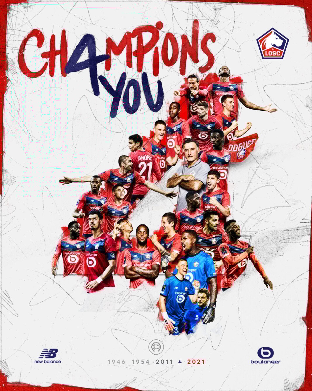 Lille won their 4th Ligue 1 title this year