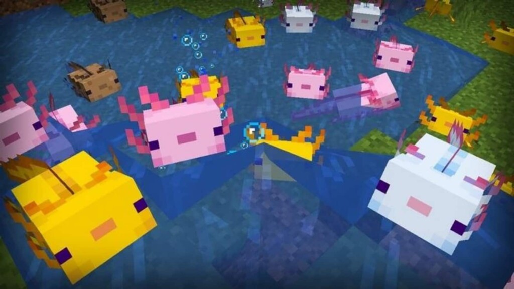 Minecraft 1 17 New Mobs Axolotls Goats Warden And More Firstsportz