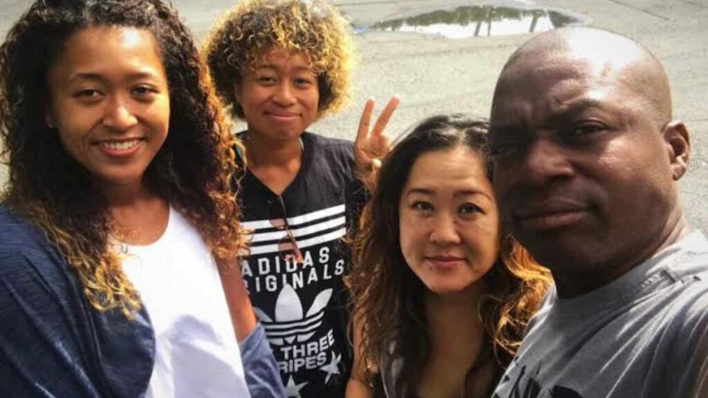 Naomi Osaka, sister Mari, mum Tamaki and dad Leonard  