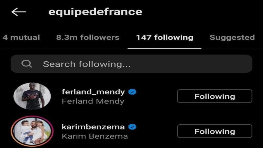 France national team also followed him back