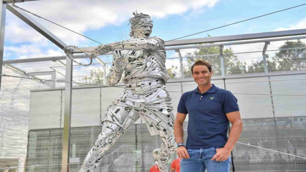 "The statue is spectacular and unique," Rafael Nadal 'touched' after