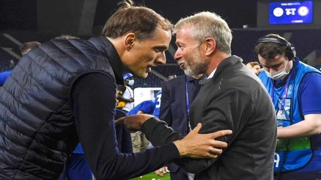 tuchel-and-roman Tuchel met owner Roman Abramovich for the first time yesterday after the match