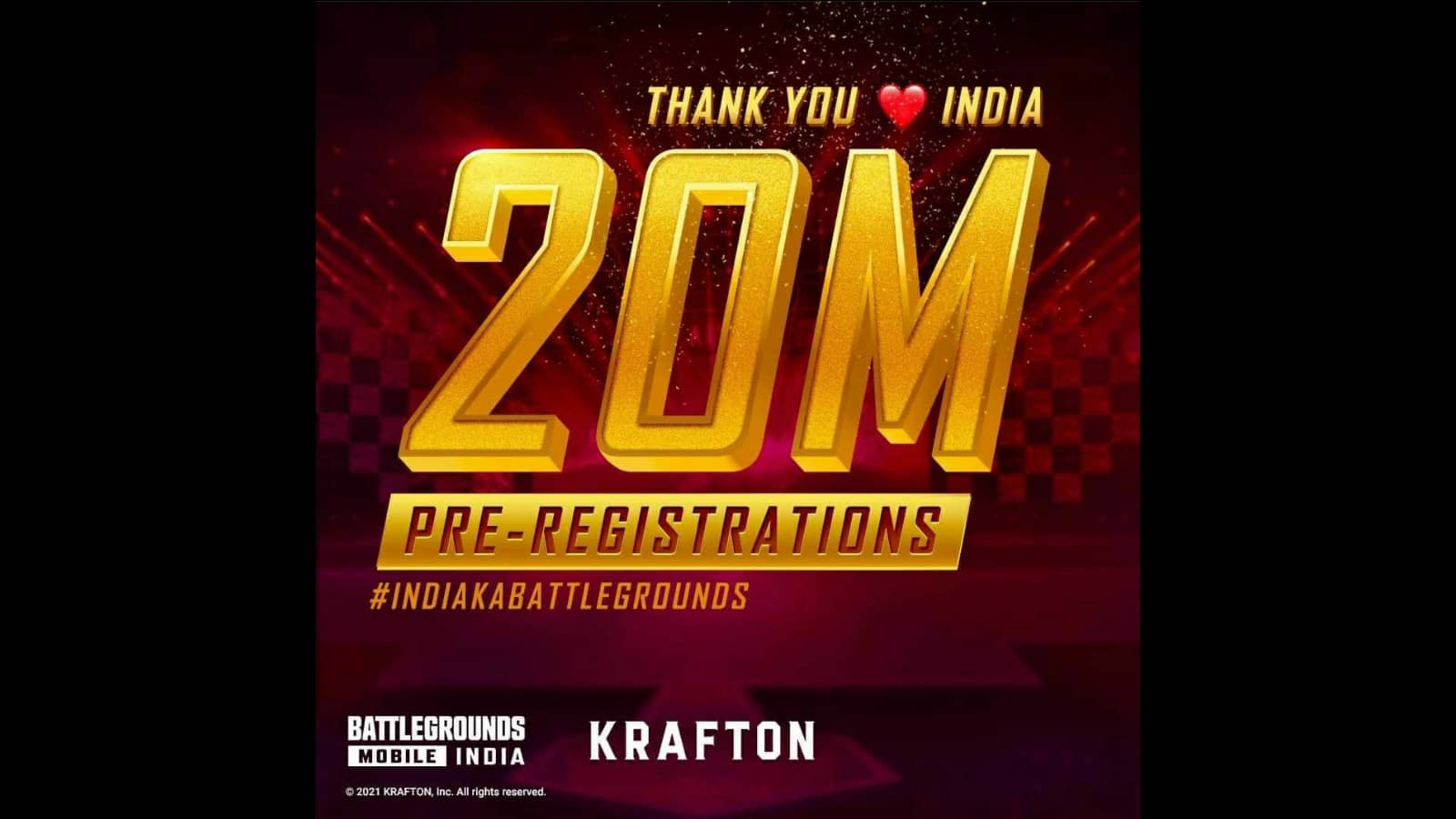 Battlegrounds Mobile India Gets 20 Million Pre-Registrations