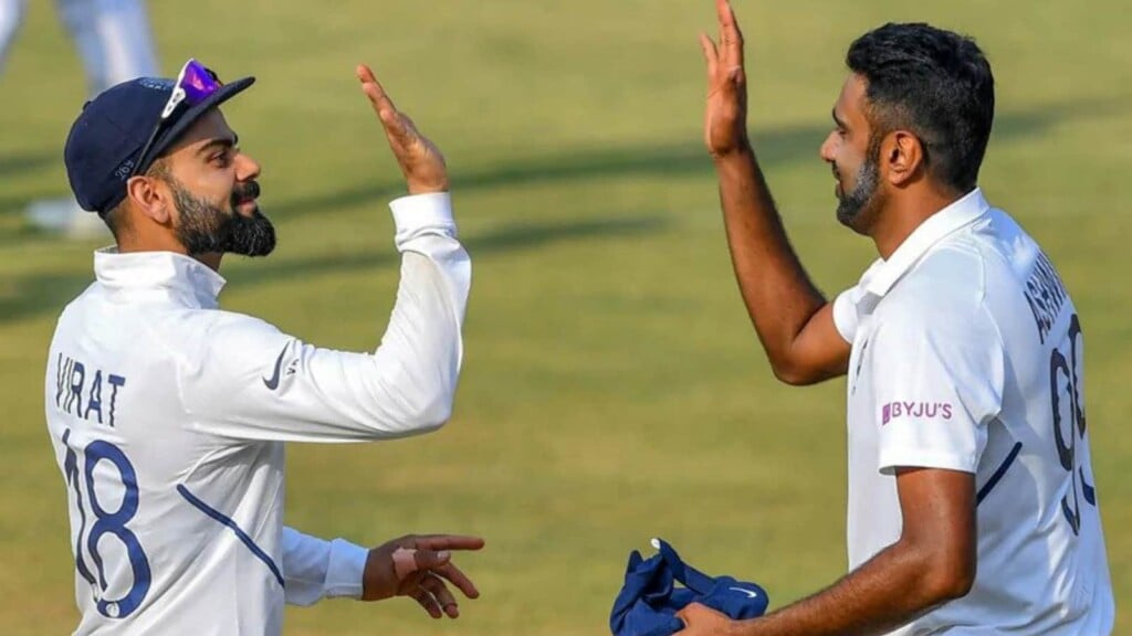 Ashwin celebrates with Kohl
