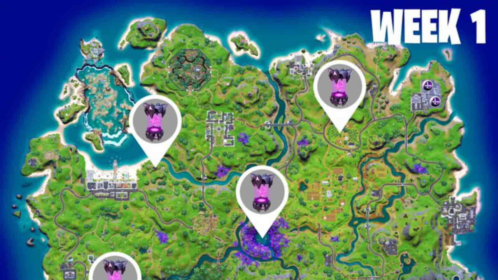 Fortnite Alien Artifact Locations