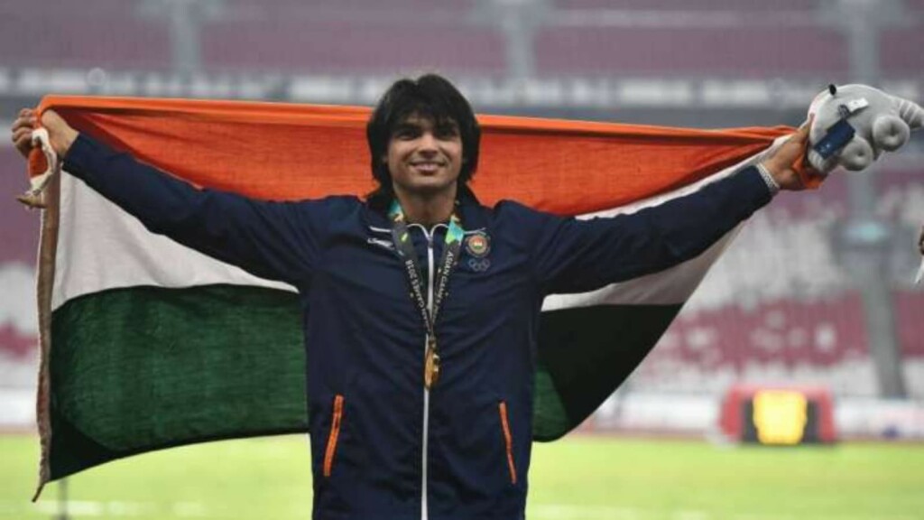 Neeraj Chopra won the Gold Medal at the Asian Championship