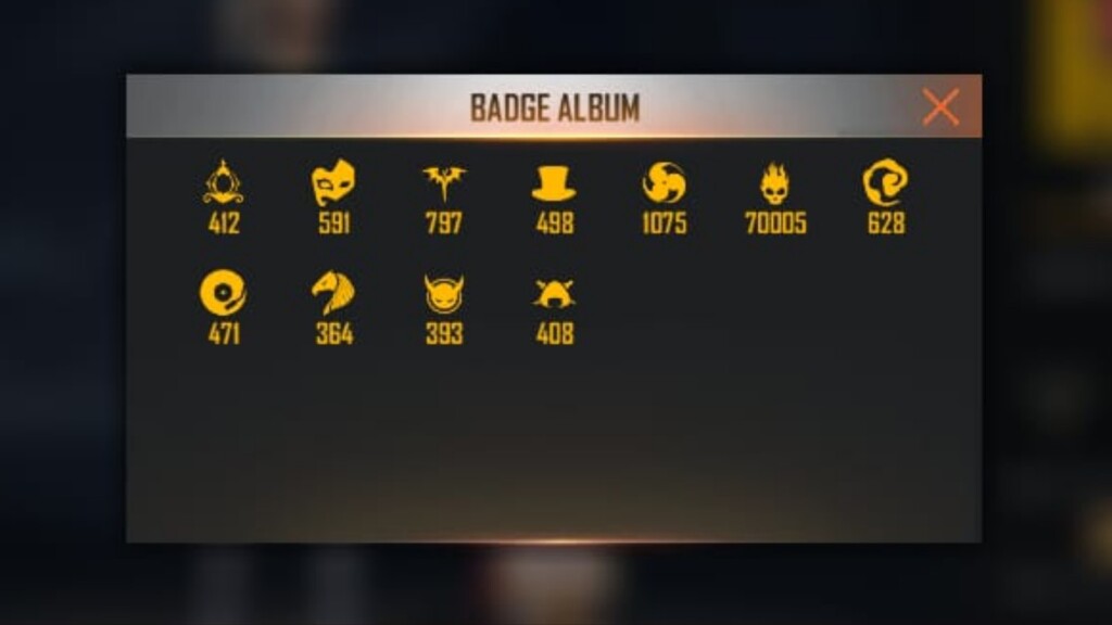 elite pass badge king in Free Fire