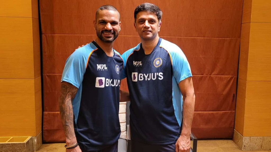 Shikhar Dhawan and Rahul Dravid