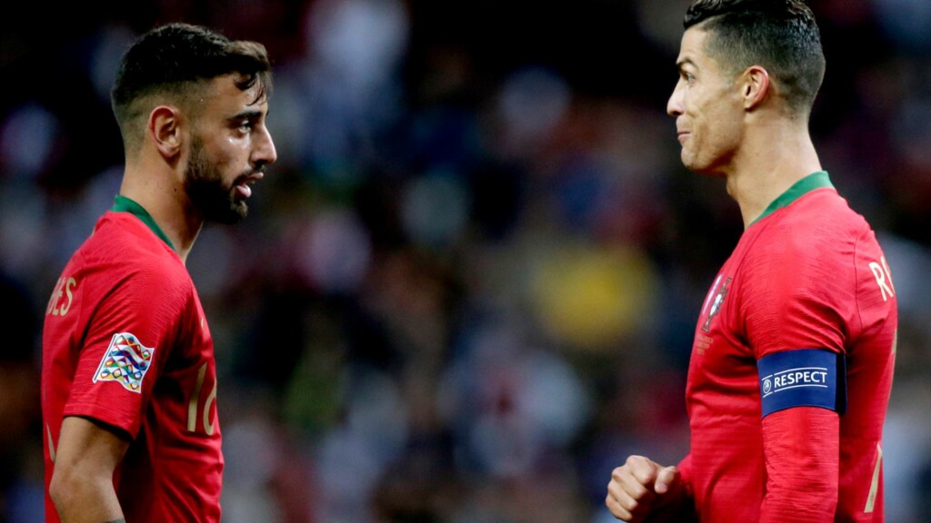 Bruno fernandes and Cristiano Ronaldo