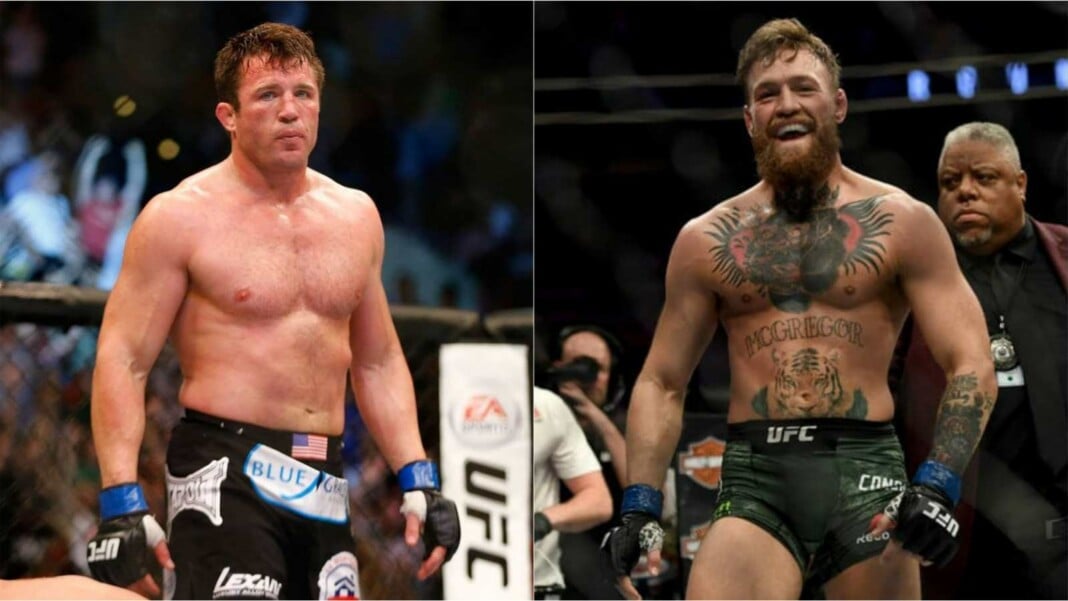 Chael Sonnen and Conor McGregor Chael Sonnen and Conor McGregor
