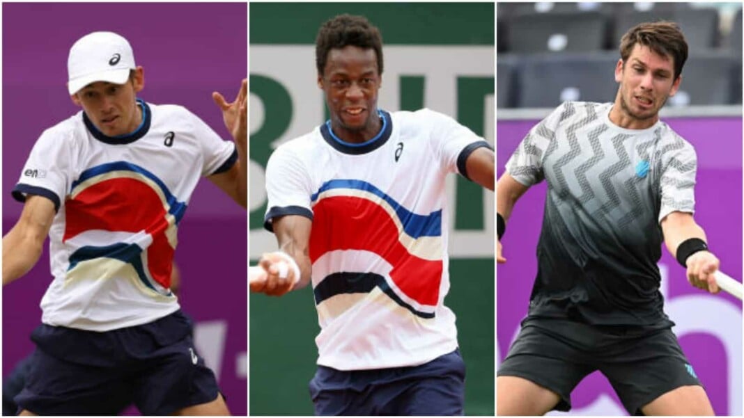 Alex de Minaur, Gael Monfils and Cameron Norrie Alex de Minaur, Gael Monfils and Cameron Norrie