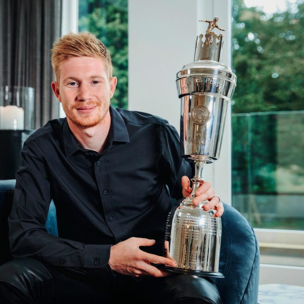 Kevin De Bruyne wins PFA Player of the Year for second consecutive year