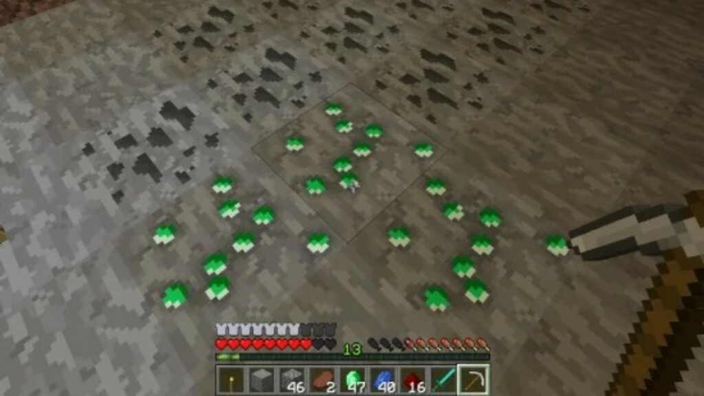 Emeralds in Minecraft