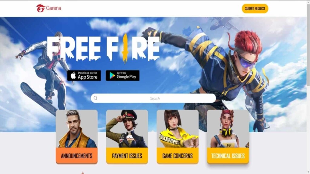 free fire help center