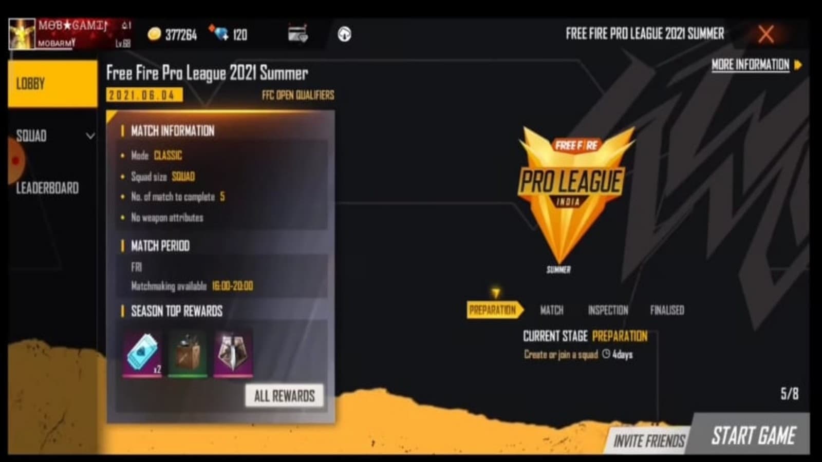 FFPL India 2021: Free Fire India Pro League 2021 Summer Rewards ...