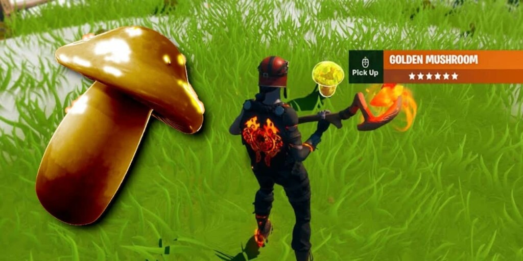 Fortnite Golden Mushroom Where And How To Find The Rare Golden