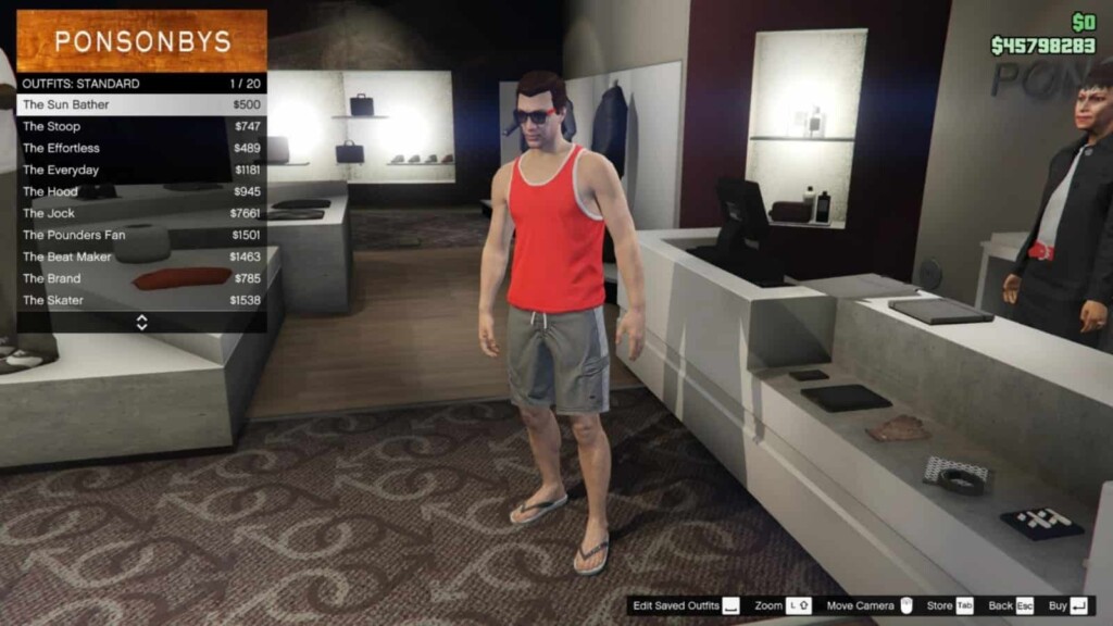 save outfits gta v without house