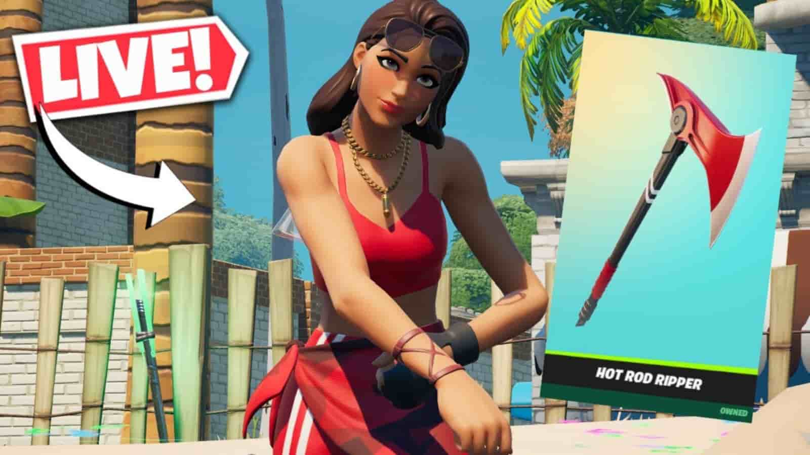 New Fortnite Boardwalk Ruby Skin in Item Shop