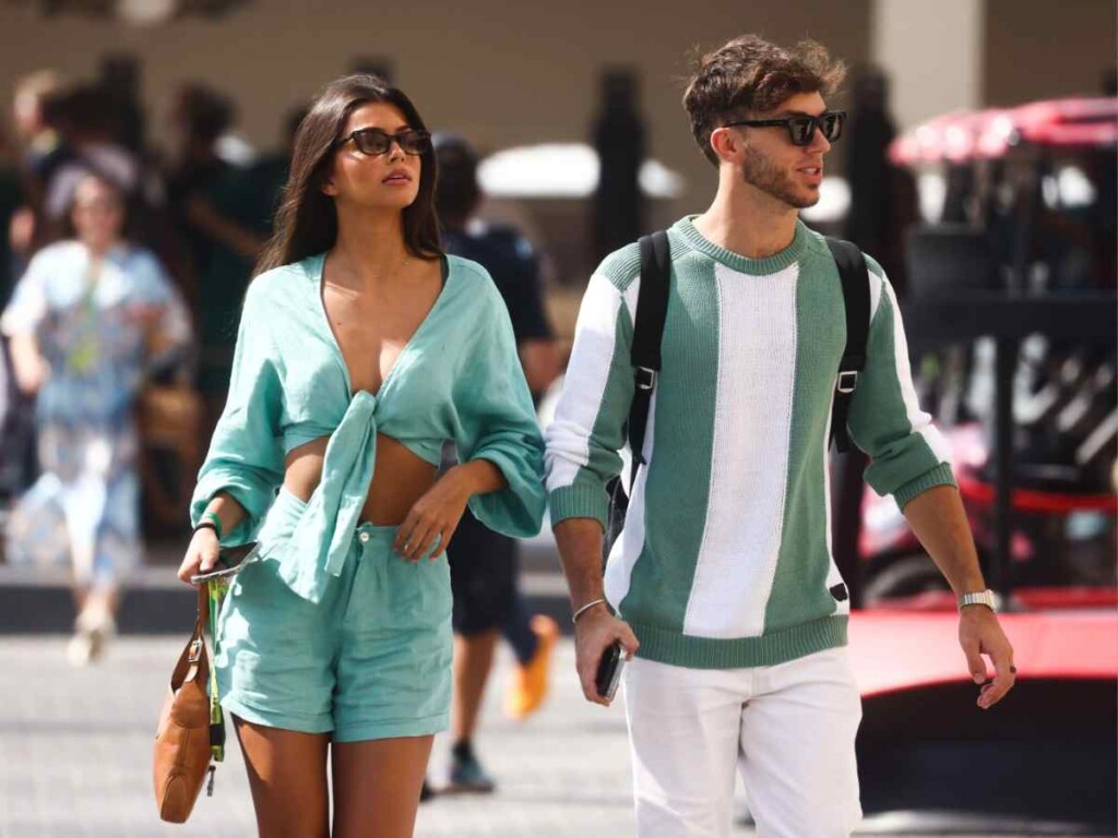 Pierre Gasly with his current girlfriend, Francisca Cerqueira Gomes