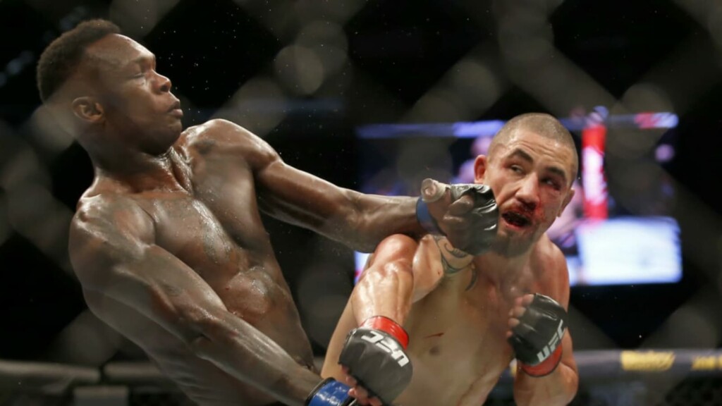 Israel Adesanya and Robert Whittaker