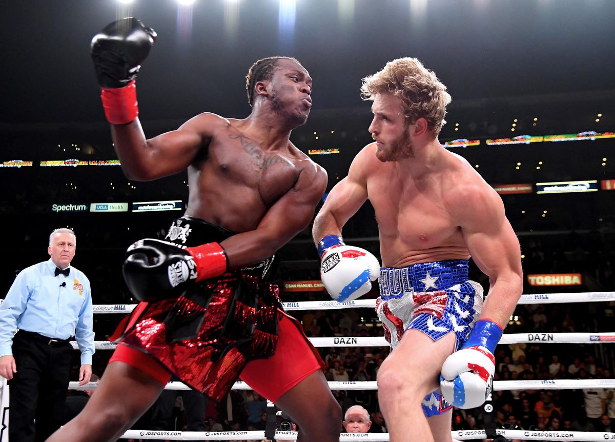 ‘You’re saying I’m now the best boxer in the world’ – KSI reacts to Logan Paul vs Floyd Mayweather