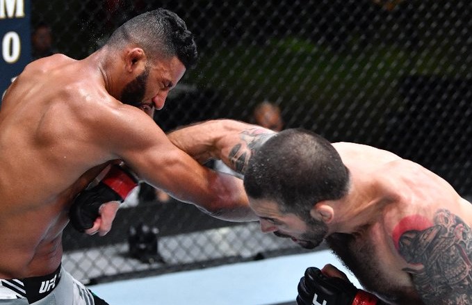 UFC Vegas 29: Veteran Matt Brown knocks out Dhiego Lima with his strong right hand