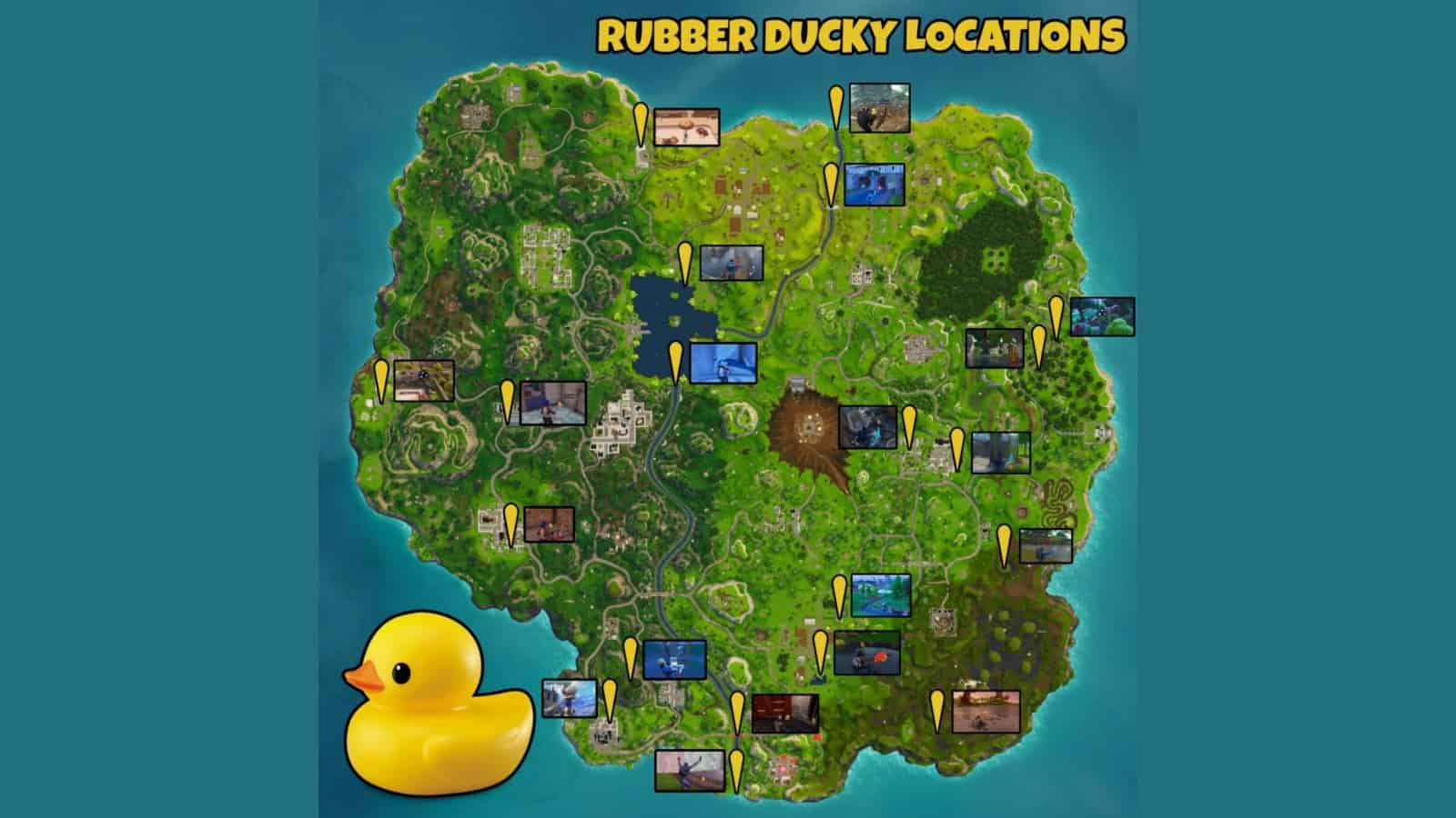 Place Rubber Ducks Fortnite Where To Place Rubber Ducks In Fortnite All Locations Firstsportz