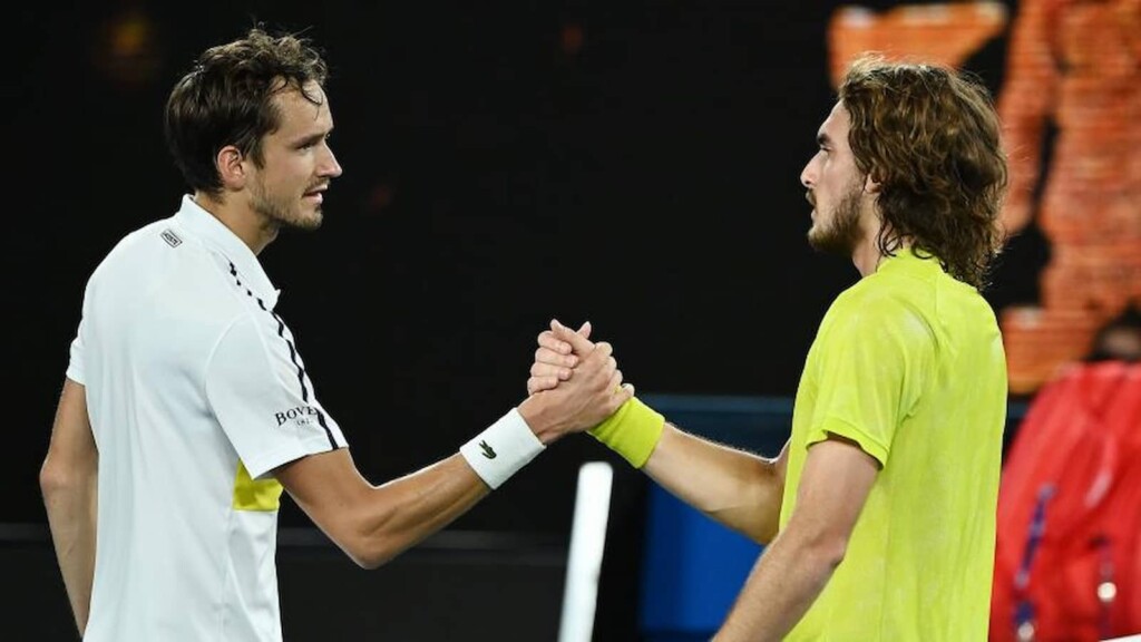 Stefanos Tsitsipas and Daniil Medvedev