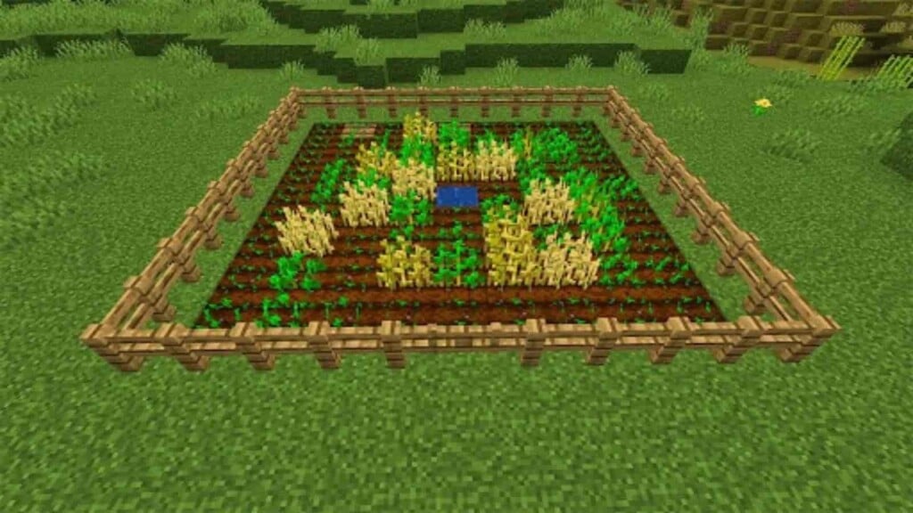 efficient wheat farm minecraft