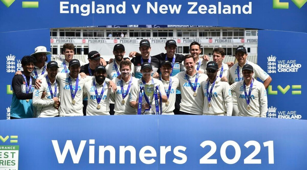 New Zealand wins the test series against England