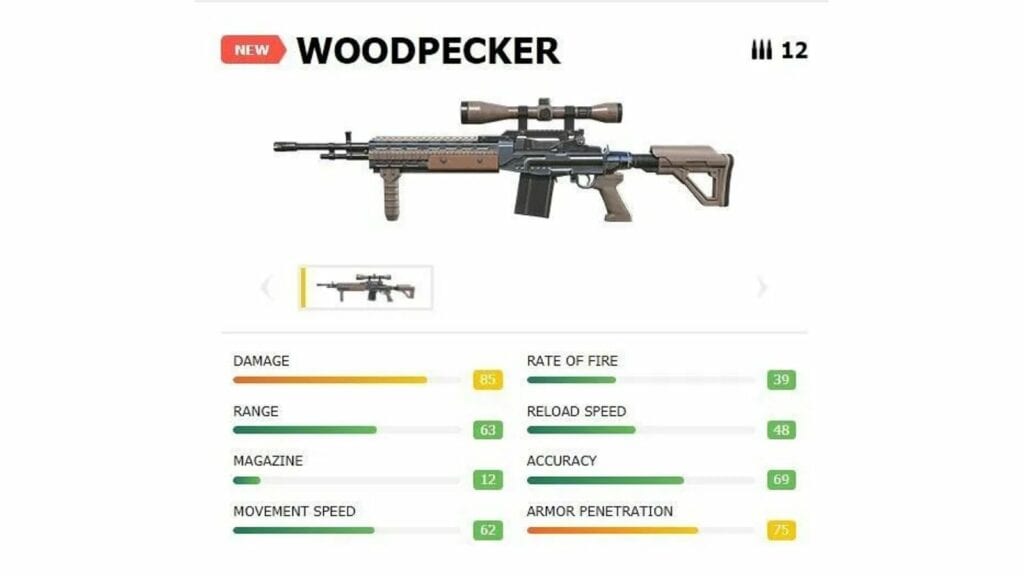 Woodpecker in Free Fire