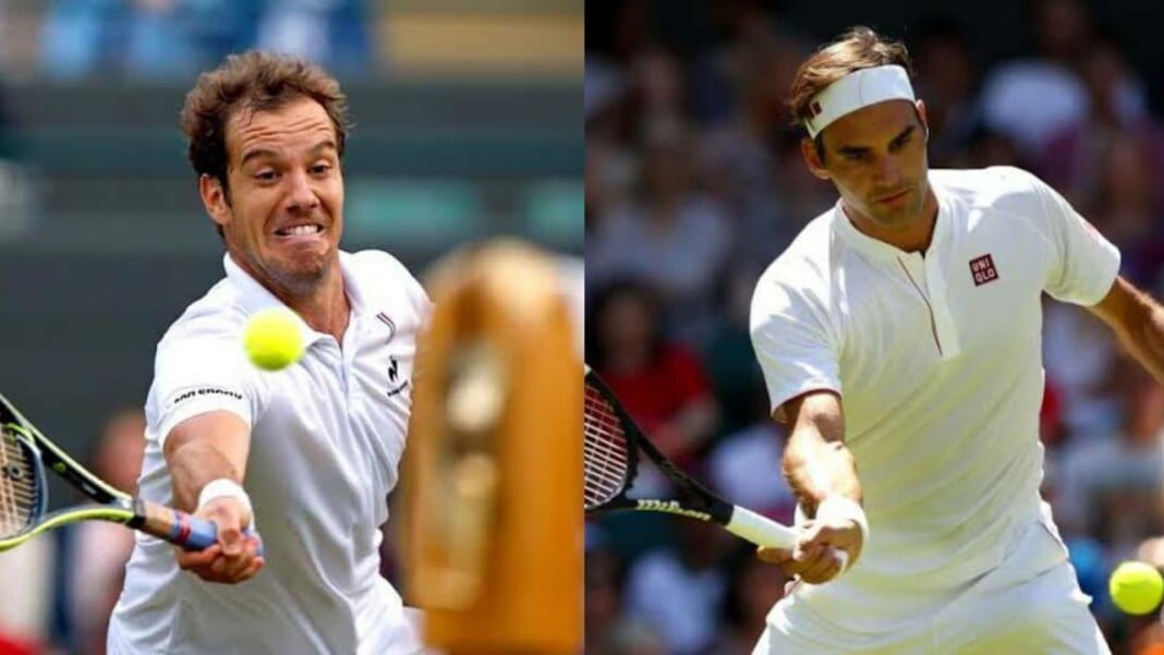 Richard Gasquet and Roger Federer Richard Gasquet and Roger Federer