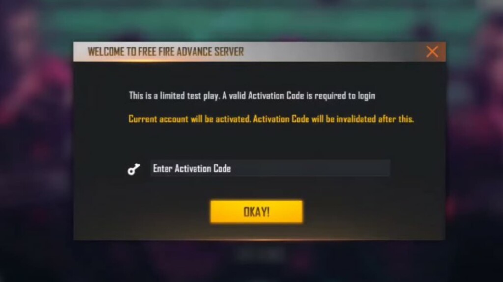 free fire ob29 advance server