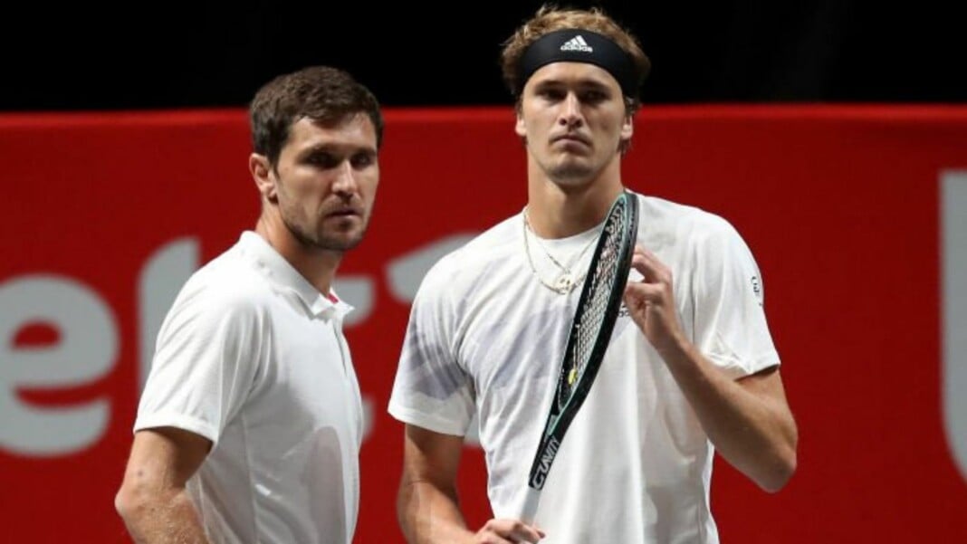 Mischa and Alexander Zverev Mischa and Alexander Zverev