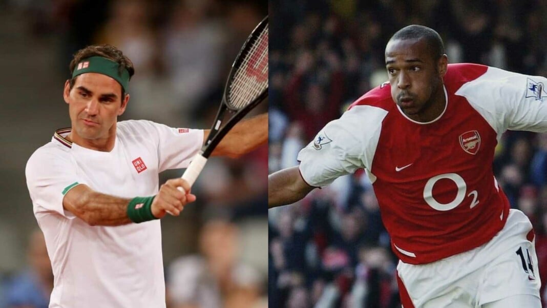 Roger Federer and Thierry Henry Roger Federer and Thierry Henry