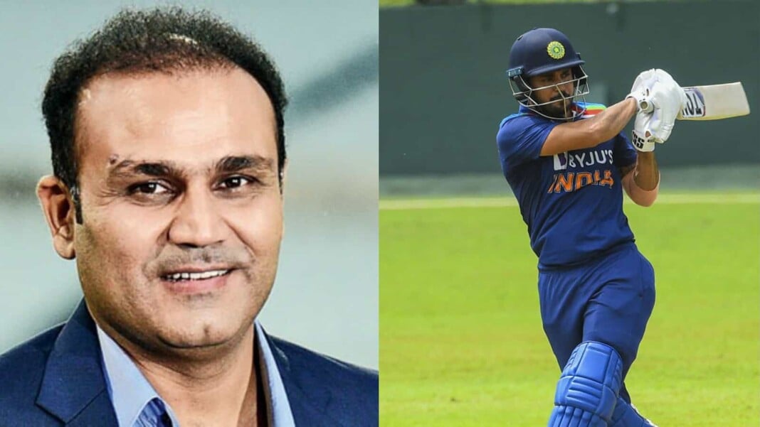 Virender Sehwag and Manish Pandey Virender Sehwag and Manish Pandey