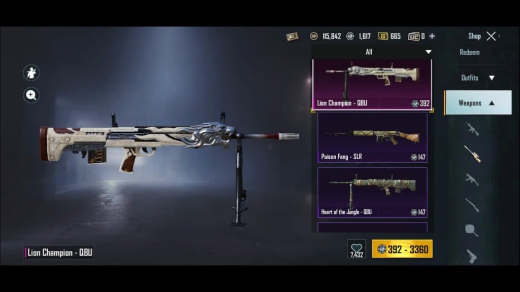 Battlegrounds Mobile India: Best weapon skins to obtain without UC in BGMI