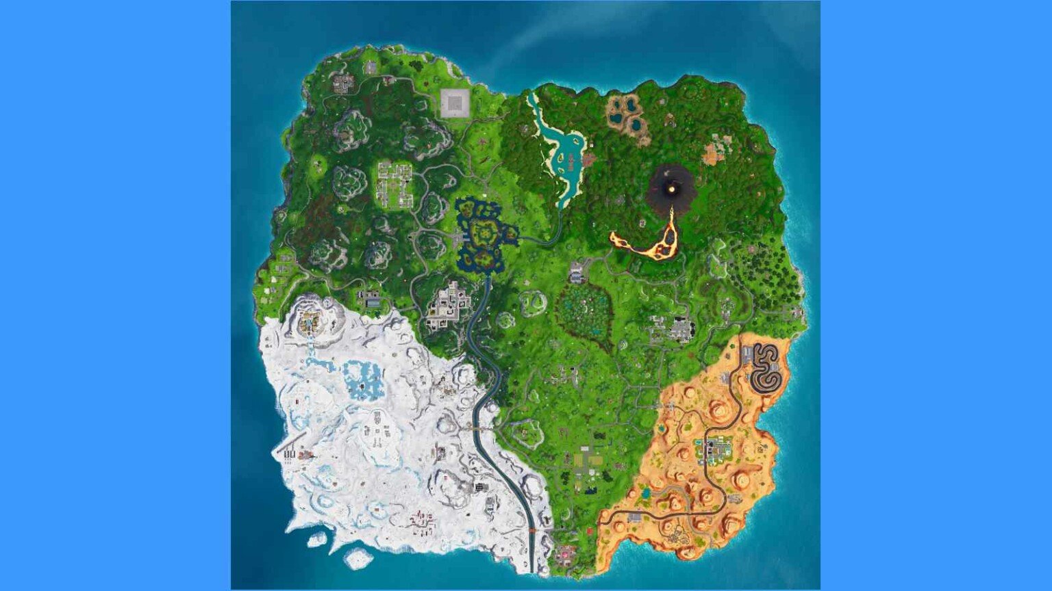 Fortnite Map Changes after 17.21 update: POI changes, and more