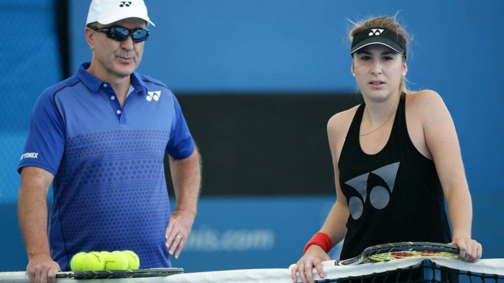 Belinda Bencic with father and coach Ivan Bencic