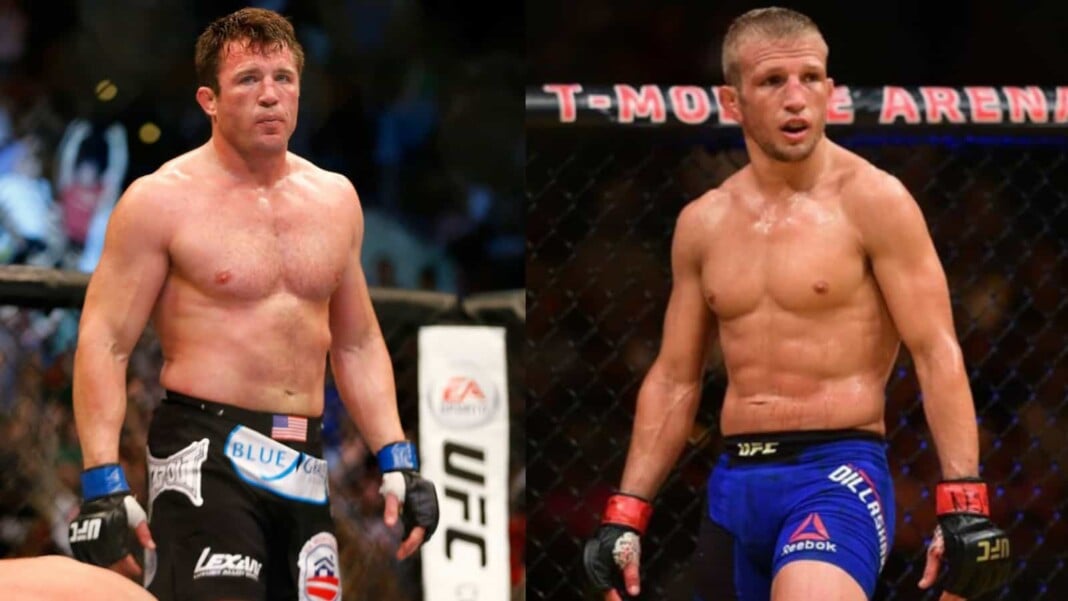 Chael Sonnen and TJ Dillashaw Chael Sonnen and TJ Dillashaw
